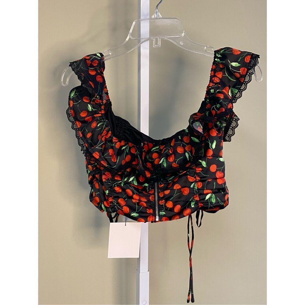 Majorelle NWT Kym Crop and Kym Mini Skirt Set in Black Cherry Size M - Picture 10 of 16
